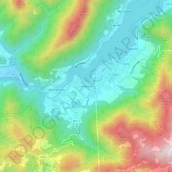 Mappa topografica Lemprato, altitudine, rilievo