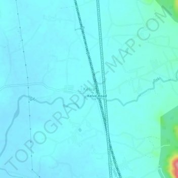 Mappa topografica Kelva, altitudine, rilievo