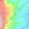 Mappa topografica Yabrun, altitudine, rilievo