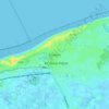 Mappa topografica Knokke, altitudine, rilievo
