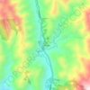 Mappa topografica Salamaga, altitudine, rilievo