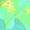 Mappa topografica Saladita, altitudine, rilievo