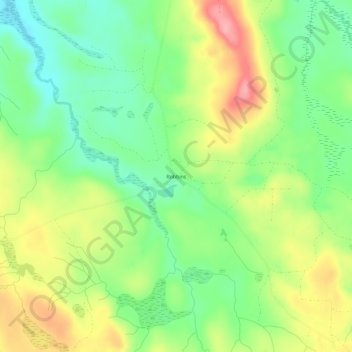 Mappa topografica Robbins, altitudine, rilievo
