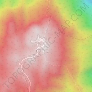 Mappa topografica Doi Inthanon, altitudine, rilievo