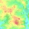 Mappa topografica Linho, altitudine, rilievo