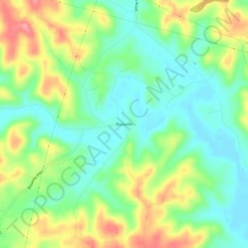 Mappa topografica Bulaville, altitudine, rilievo