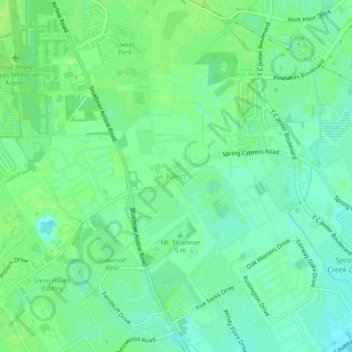 Mappa topografica Klein, altitudine, rilievo
