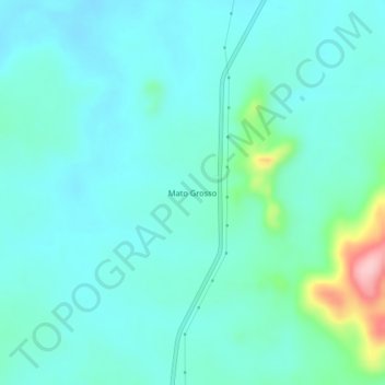 Mappa topografica Mato Grosso, altitudine, rilievo