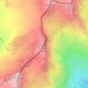 Mappa topografica Rocca Bianca, altitudine, rilievo