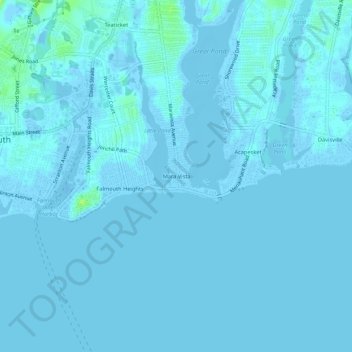 Mappa topografica Mara Vista, altitudine, rilievo