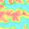 Mappa topografica Wilmington, altitudine, rilievo
