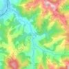 Mappa topografica Zaldivia, altitudine, rilievo