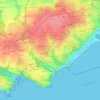 Mappa topografica Kernein, altitudine, rilievo