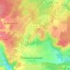 Mappa topografica Le Mont Huchet, altitudine, rilievo