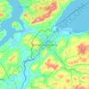 Mappa topografica Londonderry/Derry, altitudine, rilievo