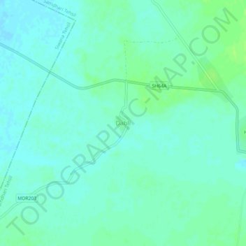 Mappa topografica Dabli, altitudine, rilievo