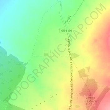 Mappa topografica Almagrera, altitudine, rilievo
