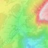 Mappa topografica Les Bouvards, altitudine, rilievo