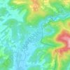 Mappa topografica Albana / Ibána / Albane, altitudine, rilievo
