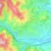 Mappa topografica Vindry, altitudine, rilievo