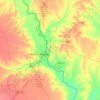 Mappa topografica Eagle Pass, altitudine, rilievo