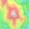 Mappa topografica Mont Chaberton, altitudine, rilievo