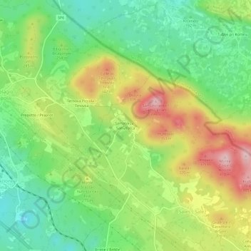 Mappa topografica Samatorza, altitudine, rilievo