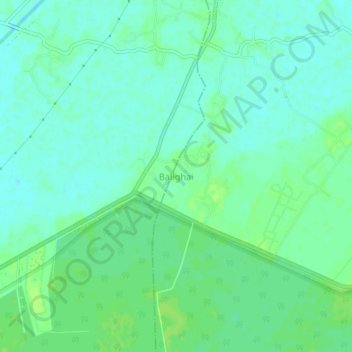 Mappa topografica Balighai, altitudine, rilievo