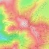 Mappa topografica Monte Cappelletta, altitudine, rilievo