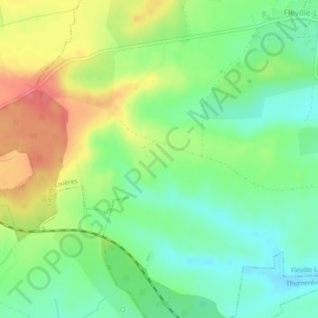 Mappa topografica Chemin de la Poste, altitudine, rilievo