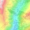 Mappa topografica Ussin, altitudine, rilievo
