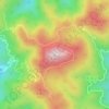 Mappa topografica 大雷山, altitudine, rilievo