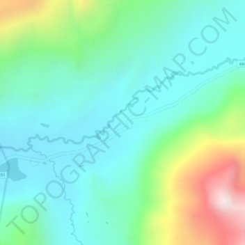 Mappa topografica Carpa, altitudine, rilievo