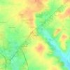 Mappa topografica Puybelliard, altitudine, rilievo