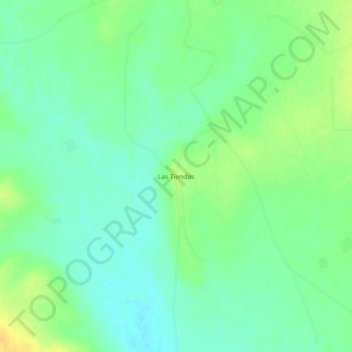 Mappa topografica Las Tiendas, altitudine, rilievo