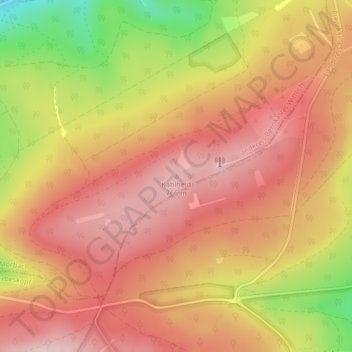Mappa topografica Kahlheid, altitudine, rilievo