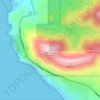 Mappa topografica Neahkahnie Mountain, altitudine, rilievo