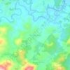 Mappa topografica Doña Imelda, altitudine, rilievo