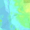 Mappa topografica Pandochicta, altitudine, rilievo