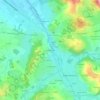 Mappa topografica Peyre-Rouge, altitudine, rilievo
