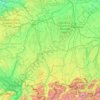 Mappa topografica Unterallgäu, altitudine, rilievo