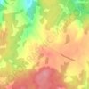 Mappa topografica Pearsonville, altitudine, rilievo