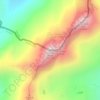 Mappa topografica Pizzo di Emet, altitudine, rilievo