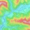 Mappa topografica Cler, altitudine, rilievo