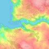 Mappa topografica Le Yaudet, altitudine, rilievo