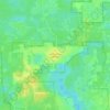 Mappa topografica Lake Kathryn Heights, altitudine, rilievo