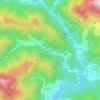 Mappa topografica Campredon, altitudine, rilievo