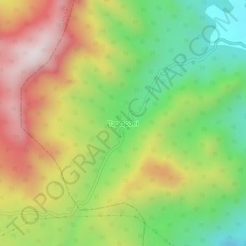 Mappa topografica Taptapani, altitudine, rilievo