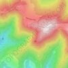 Mappa topografica Weisse Rudel, altitudine, rilievo
