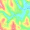 Mappa topografica Fieldsville, altitudine, rilievo